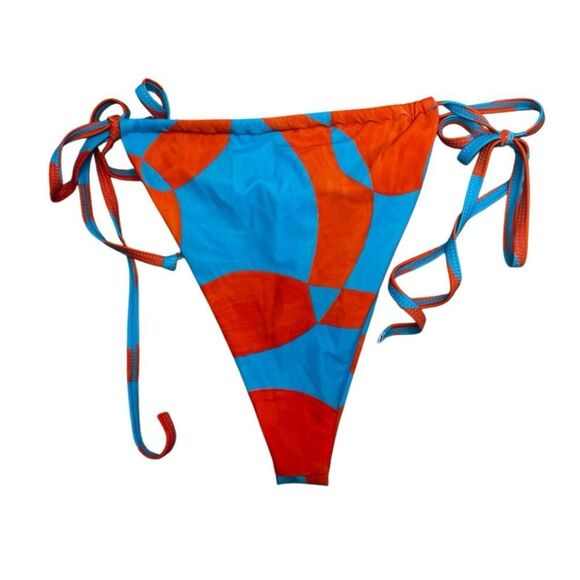 Fabletics Geometric Orange and Blue Bikini bottoms Medium - Picture 5 of 6